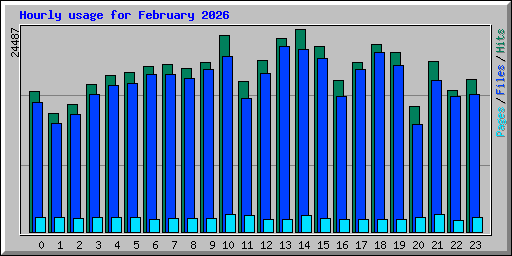Hourly usage for February 2026